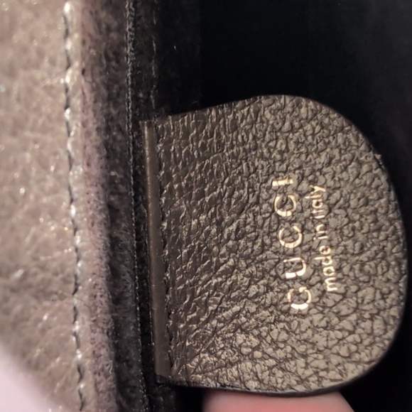 Gucci Vintage Metallic Brown Handbag with Bamboo Handle - Picture 10 of 12